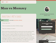 Tablet Screenshot of manvsmommy.wordpress.com