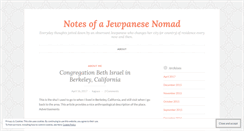 Desktop Screenshot of jewpanese.wordpress.com