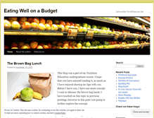 Tablet Screenshot of eatingwellonabudget.wordpress.com