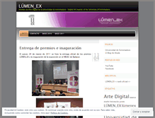 Tablet Screenshot of lumenex.wordpress.com