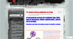 Desktop Screenshot of consultorioextraclase.wordpress.com