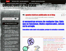 Tablet Screenshot of consultorioextraclase.wordpress.com