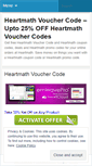 Mobile Screenshot of heartmathvouchercode.wordpress.com