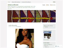 Tablet Screenshot of africandamu.wordpress.com