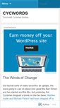 Mobile Screenshot of cycwords.wordpress.com