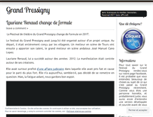 Tablet Screenshot of legrandpressigny.wordpress.com