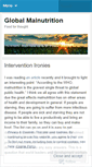 Mobile Screenshot of globalmalnutrition.wordpress.com
