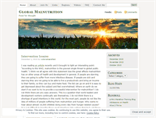 Tablet Screenshot of globalmalnutrition.wordpress.com