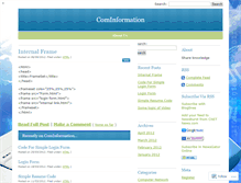 Tablet Screenshot of cominformation.wordpress.com