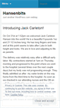 Mobile Screenshot of hansenbits.wordpress.com