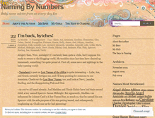 Tablet Screenshot of namingbynumbers.wordpress.com