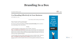 Desktop Screenshot of brandinginabox.wordpress.com