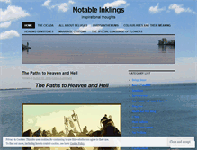 Tablet Screenshot of notableinklings.wordpress.com