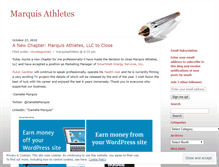 Tablet Screenshot of marquisathletes.wordpress.com