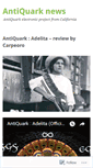 Mobile Screenshot of antiquarknews.wordpress.com