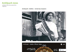 Tablet Screenshot of antiquarknews.wordpress.com