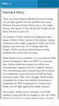 Mobile Screenshot of cure4karina.wordpress.com