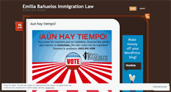 Desktop Screenshot of emiliabanuelos.wordpress.com