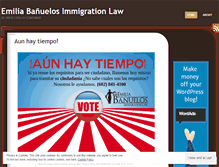 Tablet Screenshot of emiliabanuelos.wordpress.com