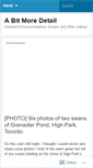 Mobile Screenshot of abitmoredetail.wordpress.com