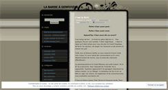 Desktop Screenshot of labarbeagenevieve.wordpress.com