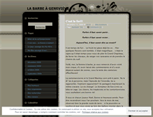 Tablet Screenshot of labarbeagenevieve.wordpress.com