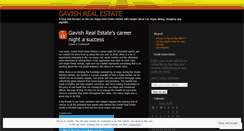 Desktop Screenshot of gavishrealestate.wordpress.com