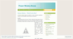 Desktop Screenshot of flowerwindowboxes.wordpress.com