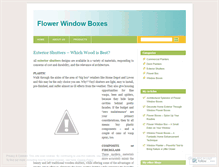 Tablet Screenshot of flowerwindowboxes.wordpress.com