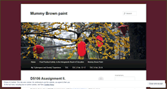 Desktop Screenshot of mummybrownpaint.wordpress.com