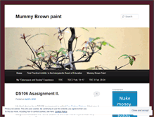 Tablet Screenshot of mummybrownpaint.wordpress.com