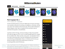 Tablet Screenshot of mittenradikalen.wordpress.com