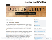 Tablet Screenshot of doctorguilt.wordpress.com