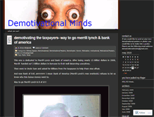 Tablet Screenshot of demotivationalminds.wordpress.com