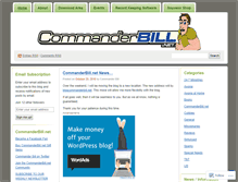 Tablet Screenshot of commanderbill.wordpress.com