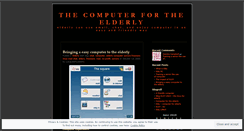 Desktop Screenshot of elderlycomputer.wordpress.com
