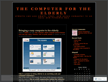 Tablet Screenshot of elderlycomputer.wordpress.com