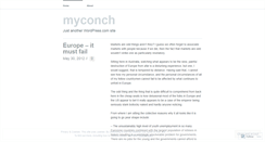 Desktop Screenshot of myconch.wordpress.com