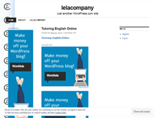 Tablet Screenshot of lelacompany.wordpress.com