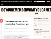 Tablet Screenshot of doyourememberwhatyoucamefor.wordpress.com