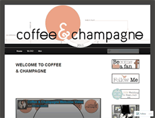 Tablet Screenshot of coffeandchampagne.wordpress.com