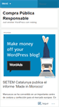 Mobile Screenshot of comprapublicaresponsable.wordpress.com