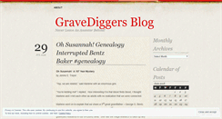 Desktop Screenshot of gravediggersgenealogy.wordpress.com