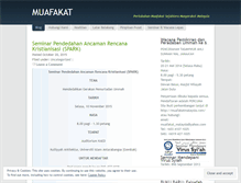 Tablet Screenshot of muafakatmalaysia.wordpress.com