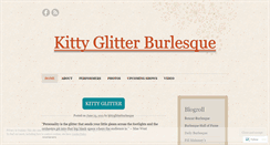 Desktop Screenshot of kittyglitterburlesque.wordpress.com