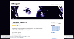 Desktop Screenshot of nikhilapalat.wordpress.com