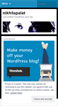 Mobile Screenshot of nikhilapalat.wordpress.com