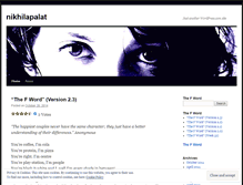 Tablet Screenshot of nikhilapalat.wordpress.com
