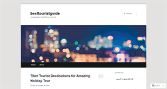 Desktop Screenshot of besttouristguide.wordpress.com