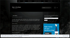 Desktop Screenshot of narcinthemaze.wordpress.com
